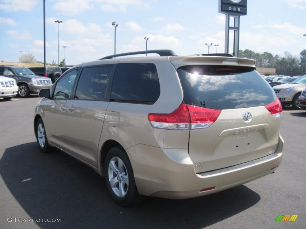 2011 Sienna LE - Sandy Beach Metallic / Bisque photo #3