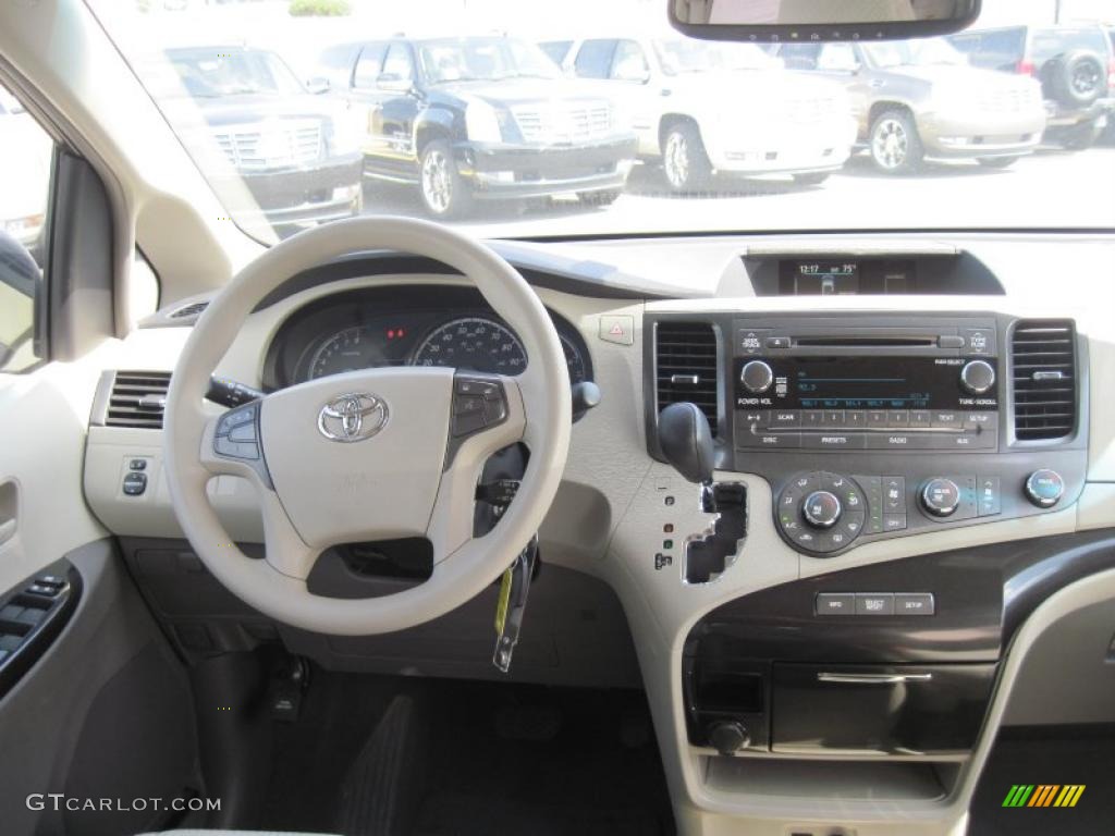 2011 Toyota Sienna LE Bisque Dashboard Photo #46861803