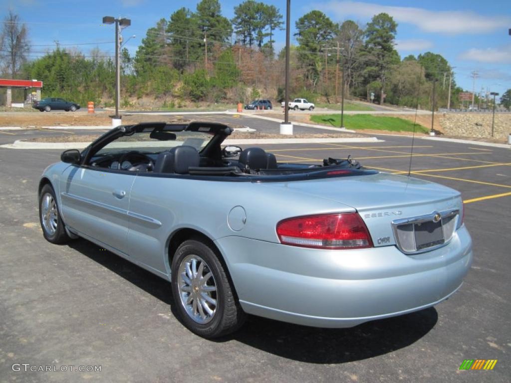Sterling Blue Satin Glow 2002 Chrysler Sebring Limited Convertible Exterior Photo #46862163