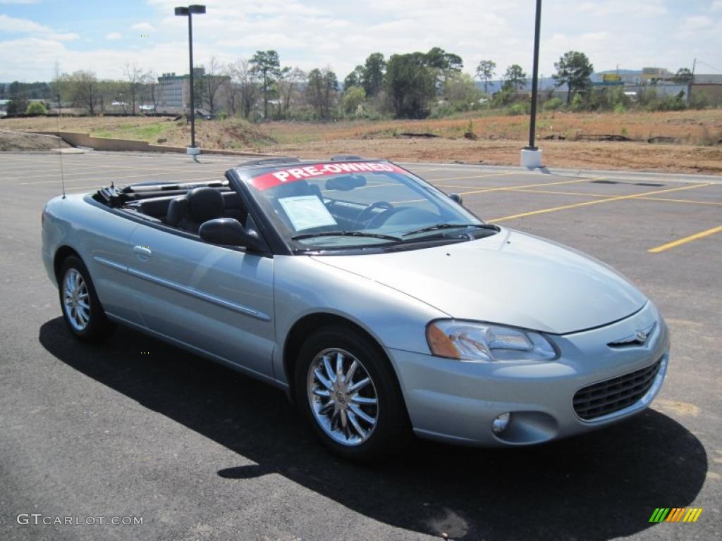 2002 Sebring Limited Convertible - Sterling Blue Satin Glow / Deep Royal Blue photo #5