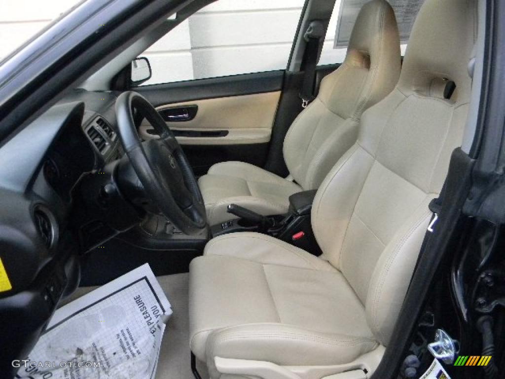 Anthracite Black Interior 2007 Subaru Impreza WRX Wagon Photo #46862727