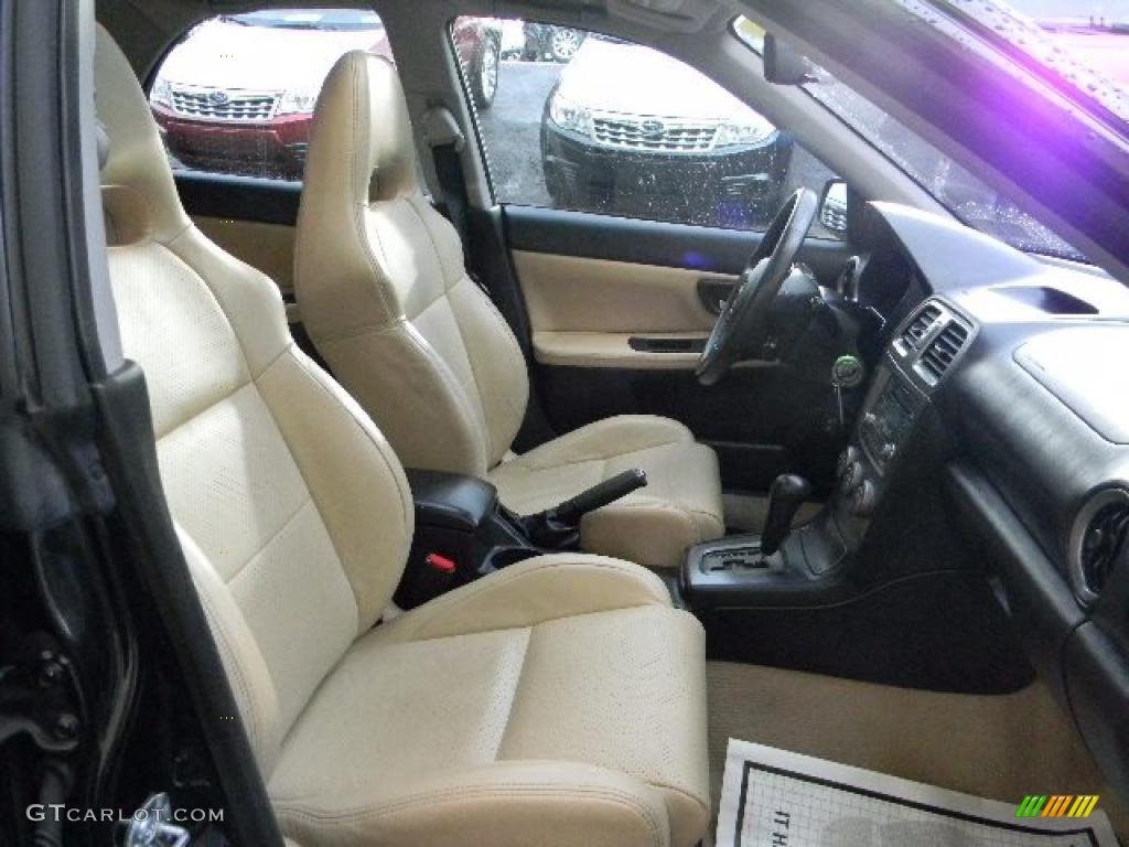 Anthracite Black Interior 2007 Subaru Impreza WRX Wagon Photo #46862751