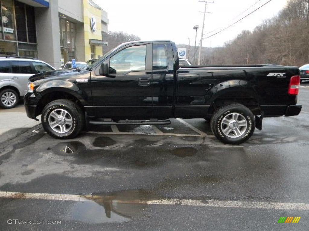 Black 2008 Ford F150 STX Regular Cab 4x4 Exterior Photo #46862913