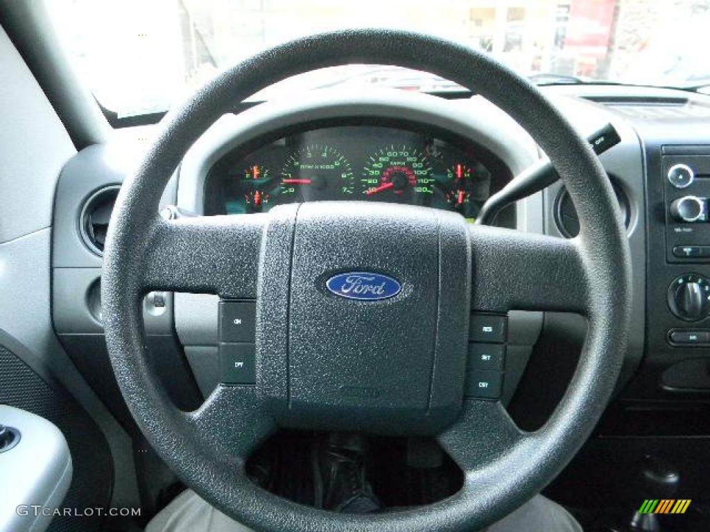 2008 Ford F150 STX Regular Cab 4x4 Medium/Dark Flint Steering Wheel Photo #46863048