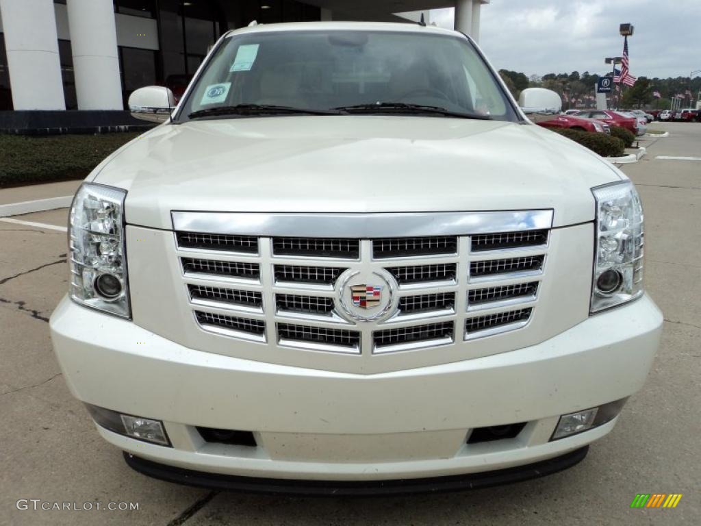 2011 Escalade EXT Premium AWD - White Diamond Tricoat / Cashmere/Cocoa photo #5