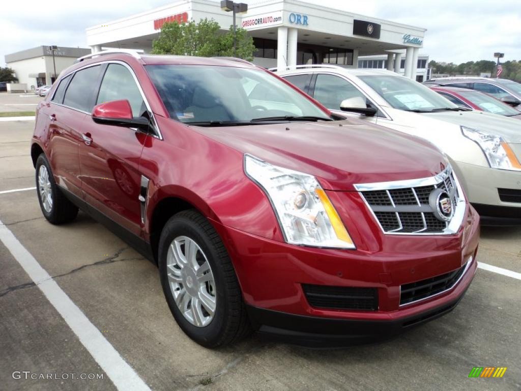 2011 SRX FWD - Crystal Red Tintcoat / Shale/Brownstone photo #2