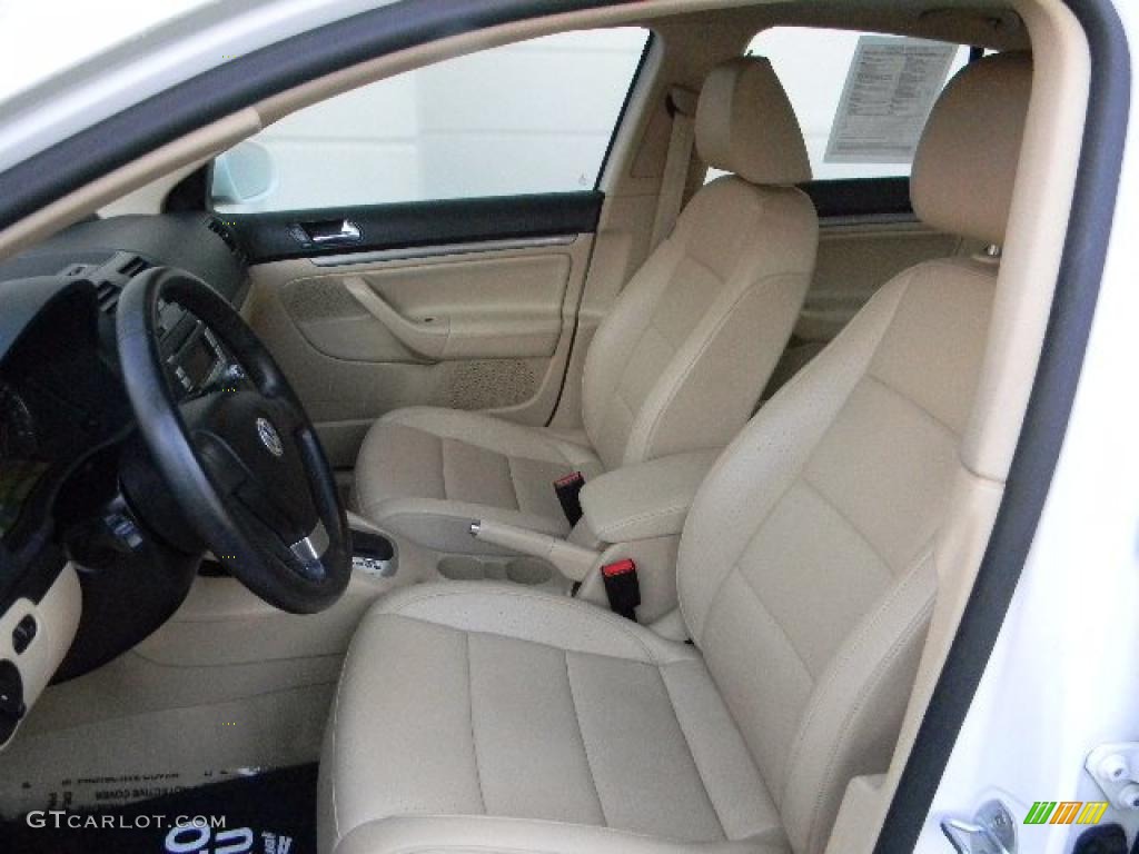 Pure Beige Interior 2009 Volkswagen Jetta SE Sedan Photo #46863675