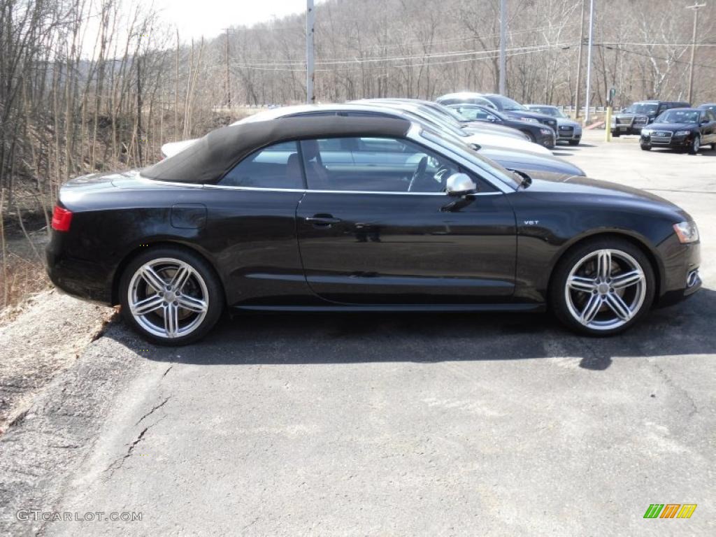 Phantom Black Pearl Effect 2011 Audi S5 3.0 TFSI quattro Cabriolet Exterior Photo #46863834