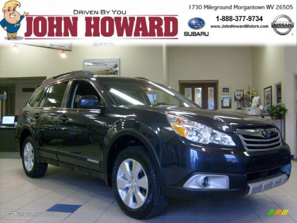 2011 Outback 3.6R Limited Wagon - Graphite Gray Metallic / Off Black photo #1