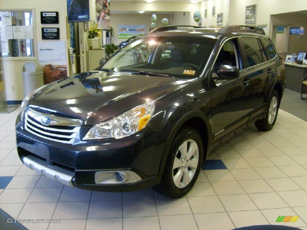 2011 Outback 3.6R Limited Wagon - Graphite Gray Metallic / Off Black photo #7
