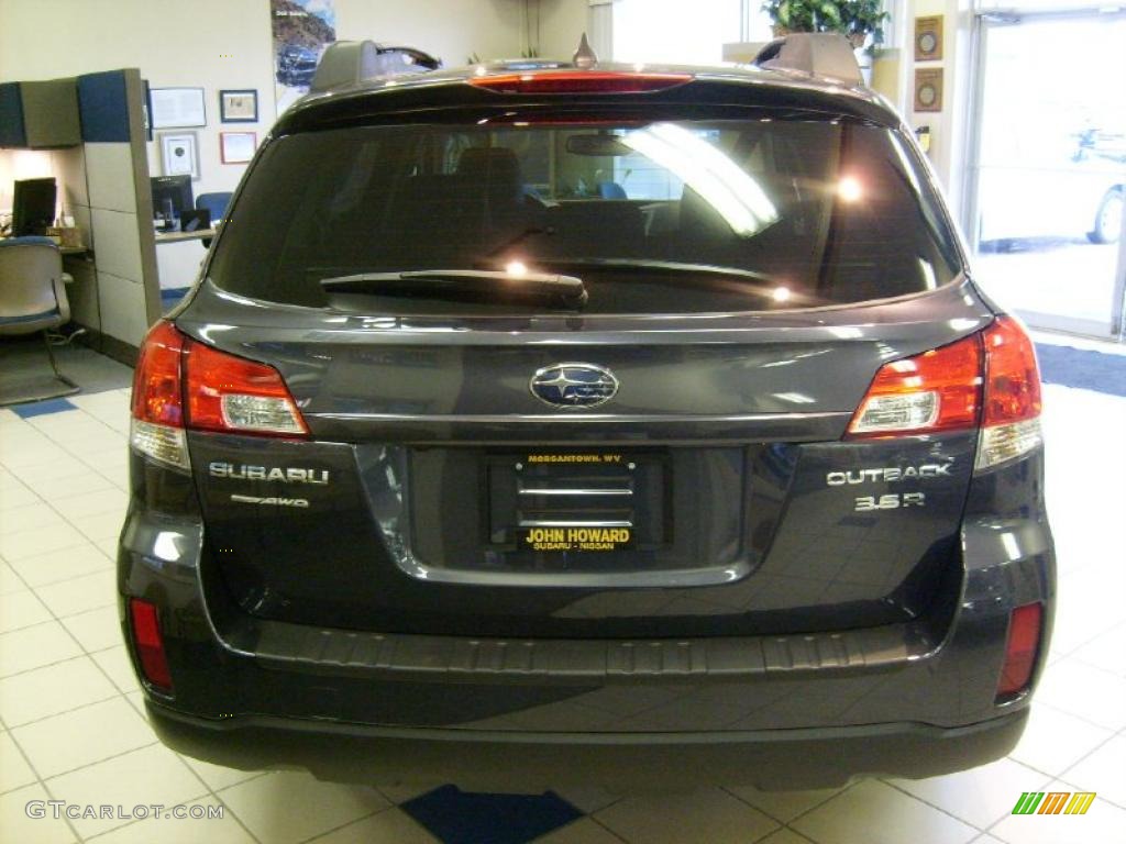 2011 Outback 3.6R Limited Wagon - Graphite Gray Metallic / Off Black photo #9