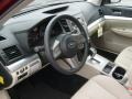 Warm Ivory 2011 Subaru Outback 2.5i Premium Wagon Interior Color