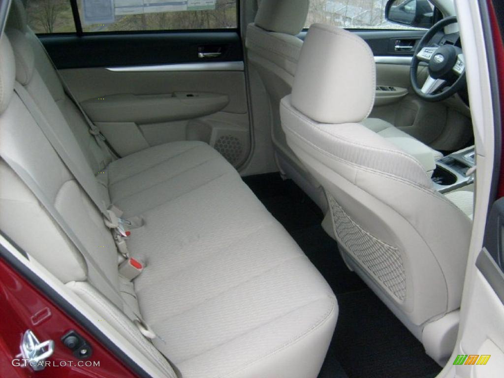 2011 Outback 2.5i Premium Wagon - Ruby Red Pearl / Warm Ivory photo #16