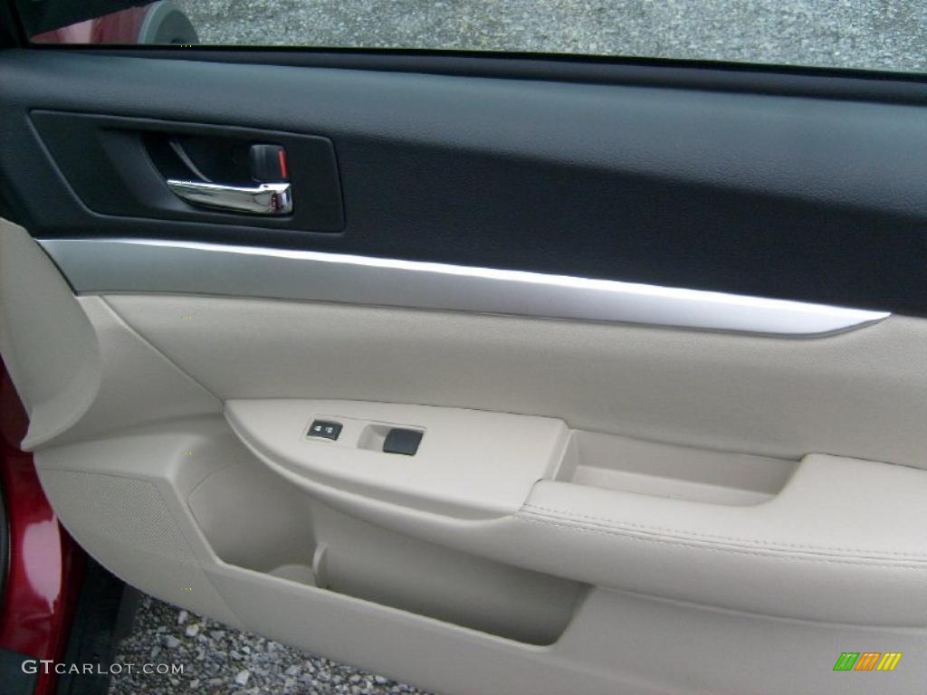 2011 Outback 2.5i Premium Wagon - Ruby Red Pearl / Warm Ivory photo #18