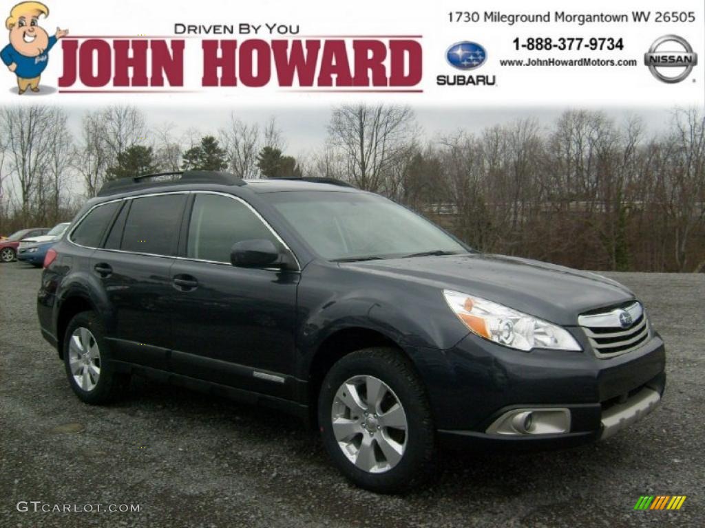 2011 Outback 2.5i Limited Wagon - Graphite Gray Metallic / Off Black photo #1