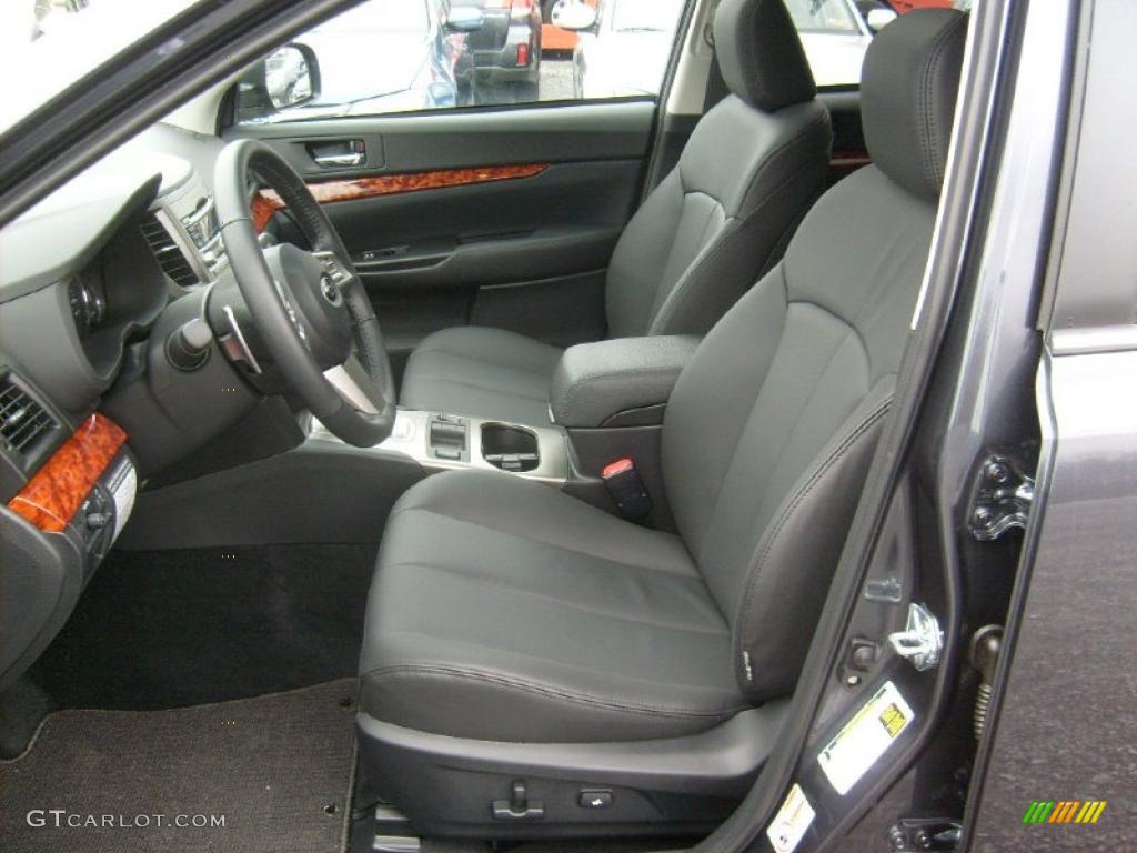 Off Black Interior 2011 Subaru Outback 2.5i Limited Wagon Photo #46865331