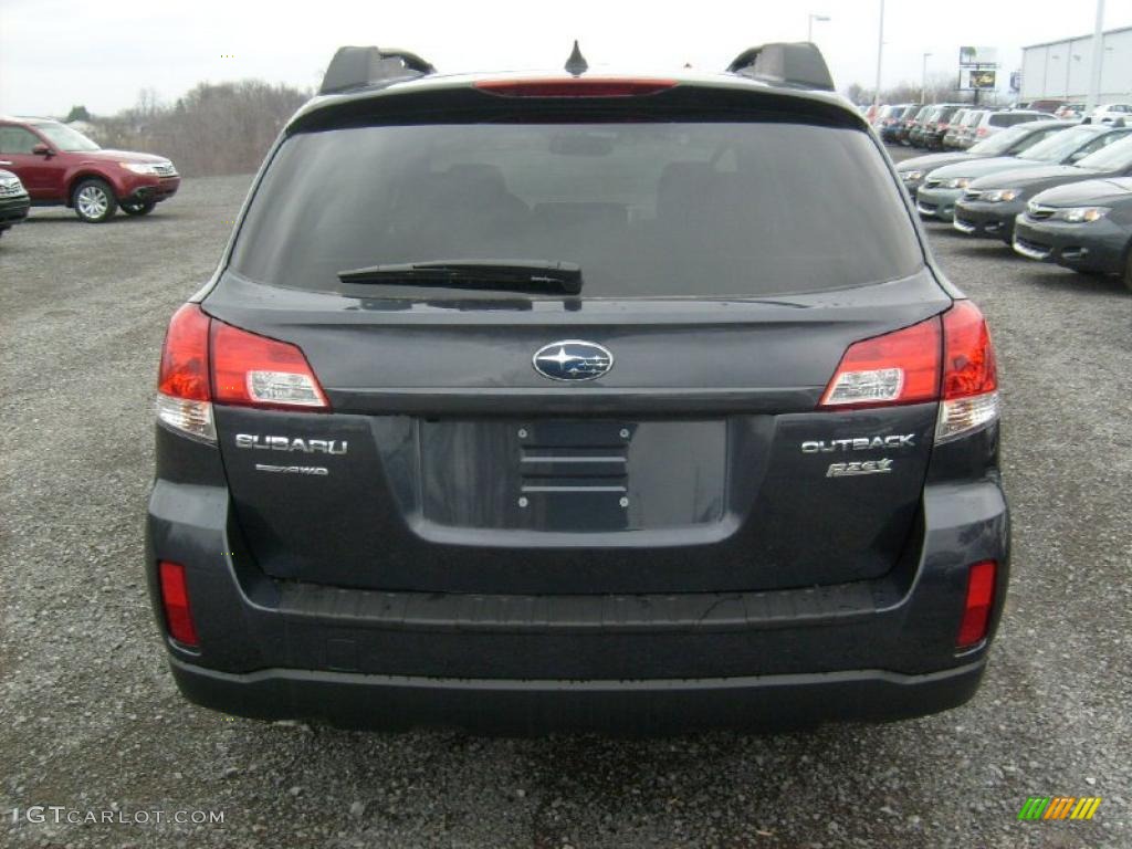 2011 Outback 2.5i Limited Wagon - Graphite Gray Metallic / Off Black photo #9