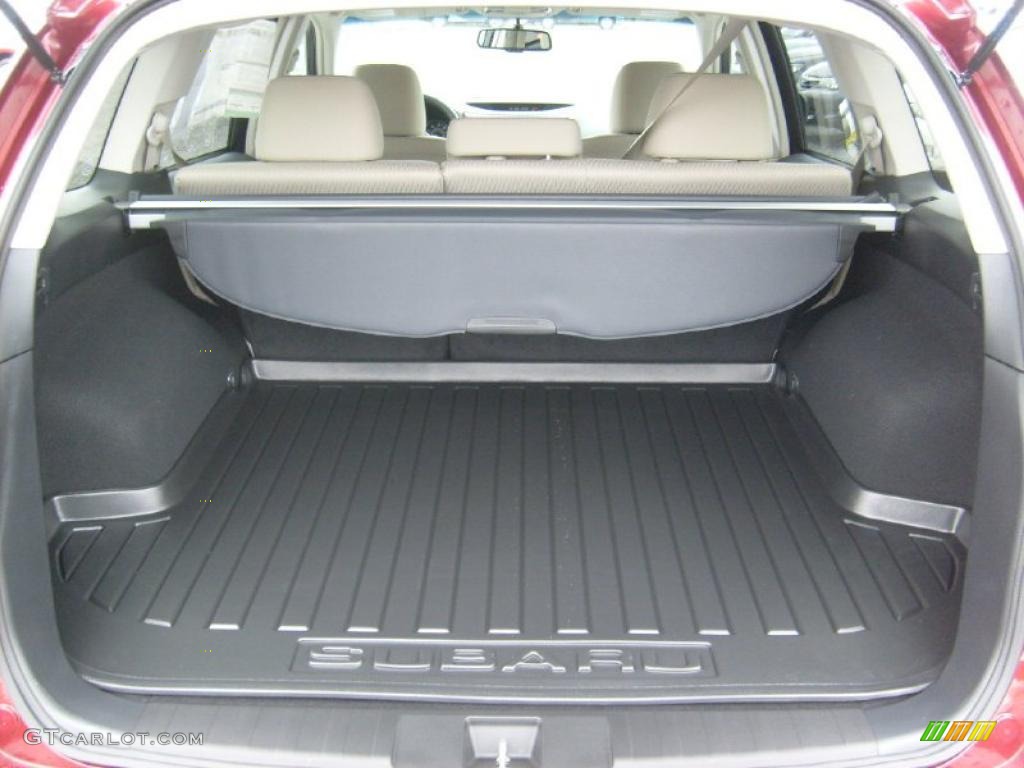2011 Outback 2.5i Premium Wagon - Ruby Red Pearl / Warm Ivory photo #5