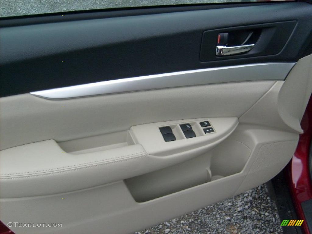 2011 Outback 2.5i Premium Wagon - Ruby Red Pearl / Warm Ivory photo #14