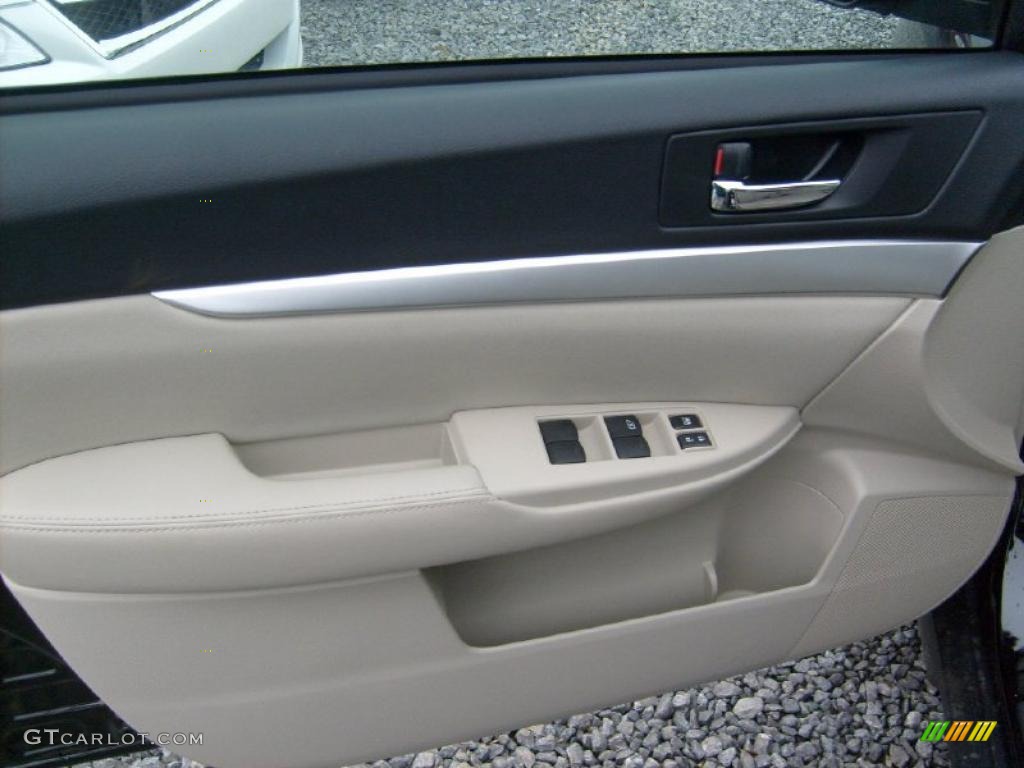 2011 Outback 2.5i Premium Wagon - Crystal Black Silica / Warm Ivory photo #13