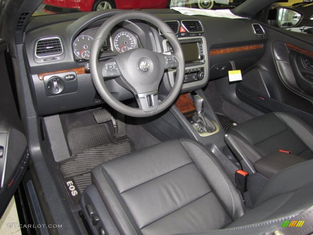 Titan Black Interior 2012 Volkswagen Eos Executive Photo #46865850