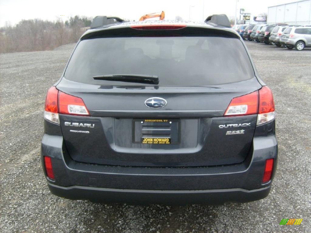 2011 Outback 2.5i Premium Wagon - Graphite Gray Metallic / Off Black photo #9