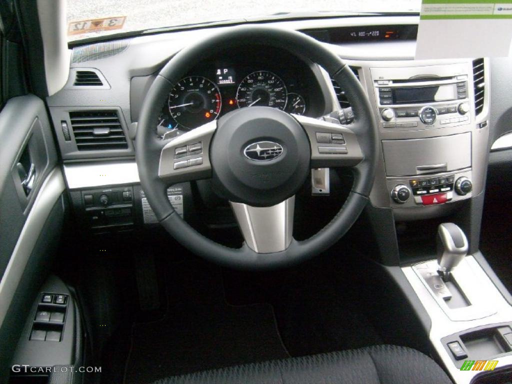 2011 Outback 2.5i Premium Wagon - Graphite Gray Metallic / Off Black photo #15