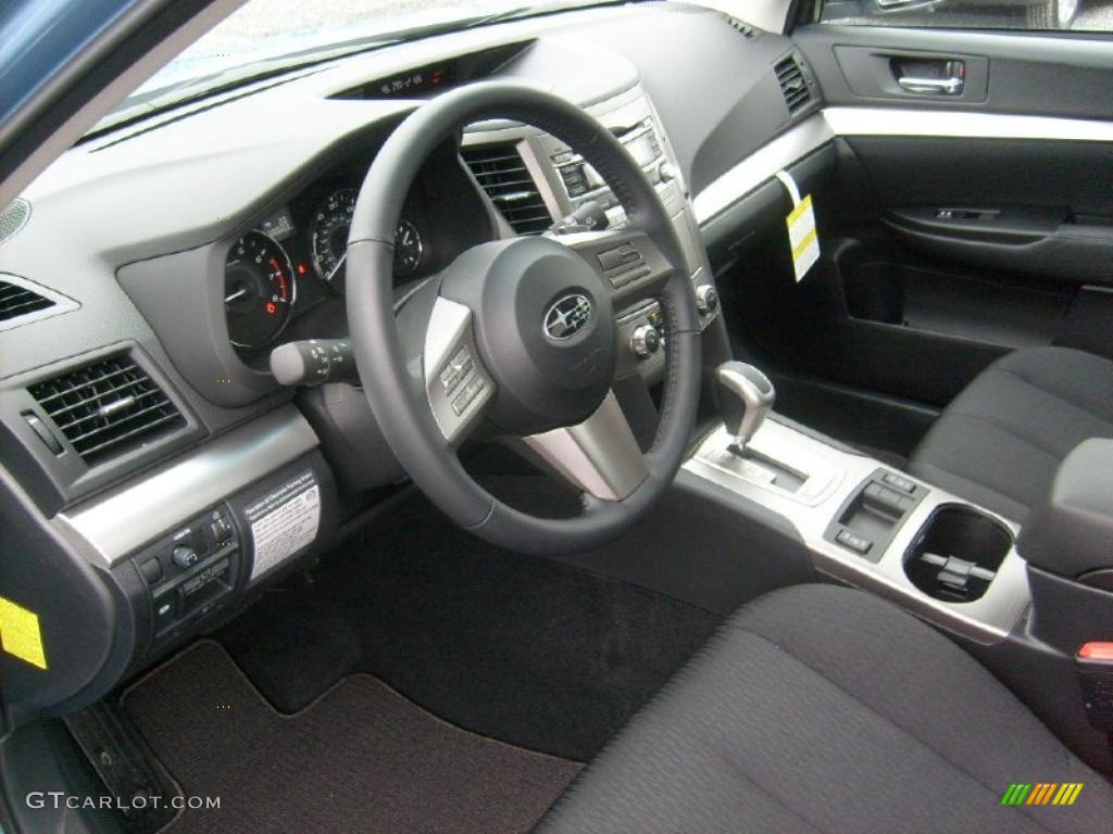 Off Black Interior 2011 Subaru Outback 2.5i Premium Wagon Photo #46866000