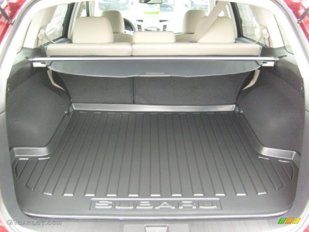 2011 Outback 2.5i Premium Wagon - Ruby Red Pearl / Warm Ivory photo #5