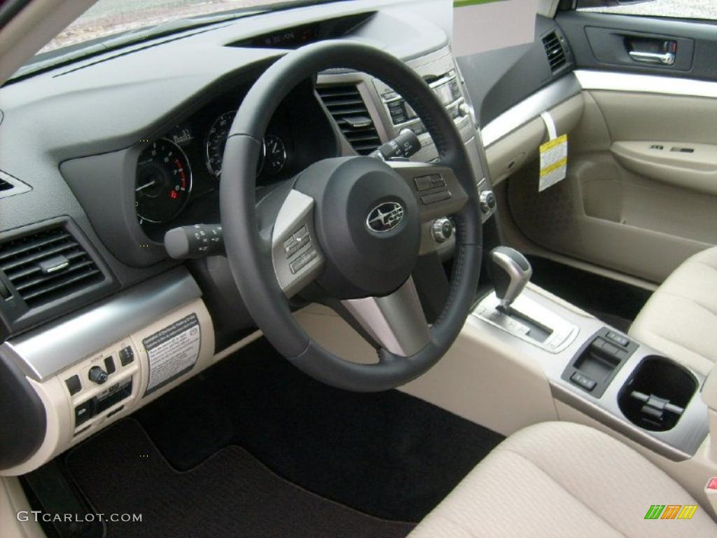2011 Outback 2.5i Premium Wagon - Ruby Red Pearl / Warm Ivory photo #13