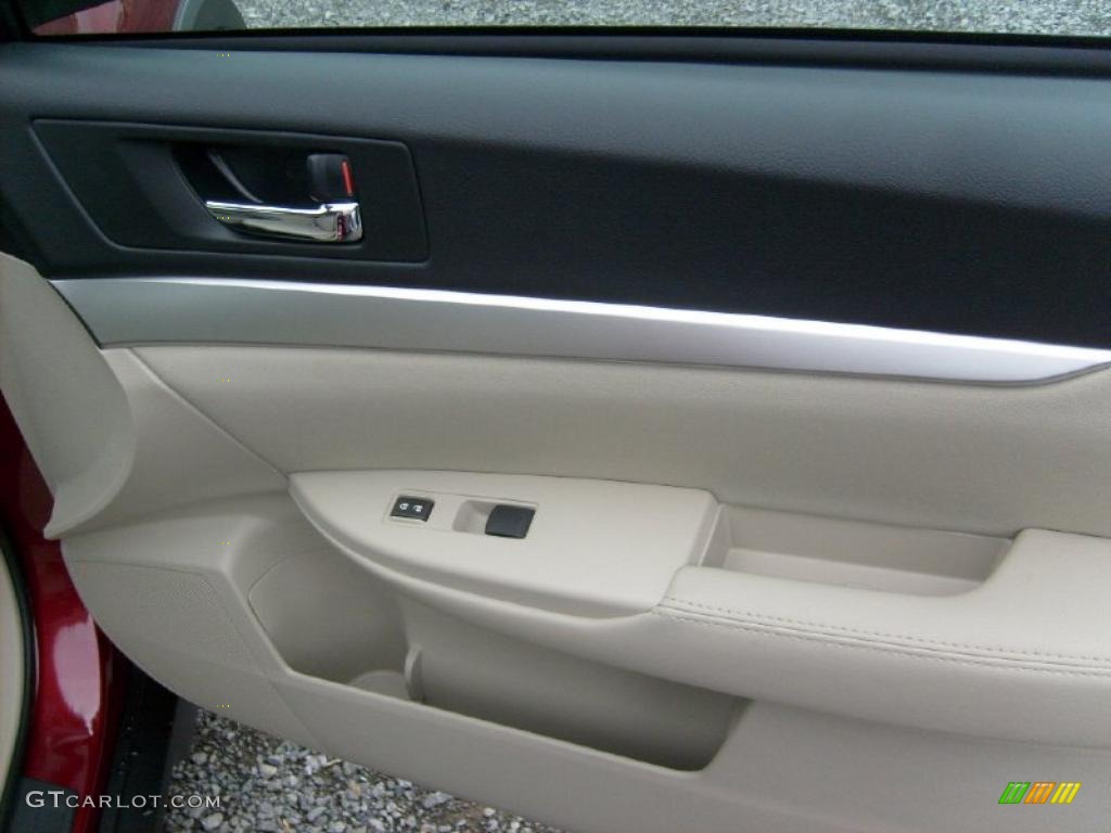 2011 Outback 2.5i Premium Wagon - Ruby Red Pearl / Warm Ivory photo #17