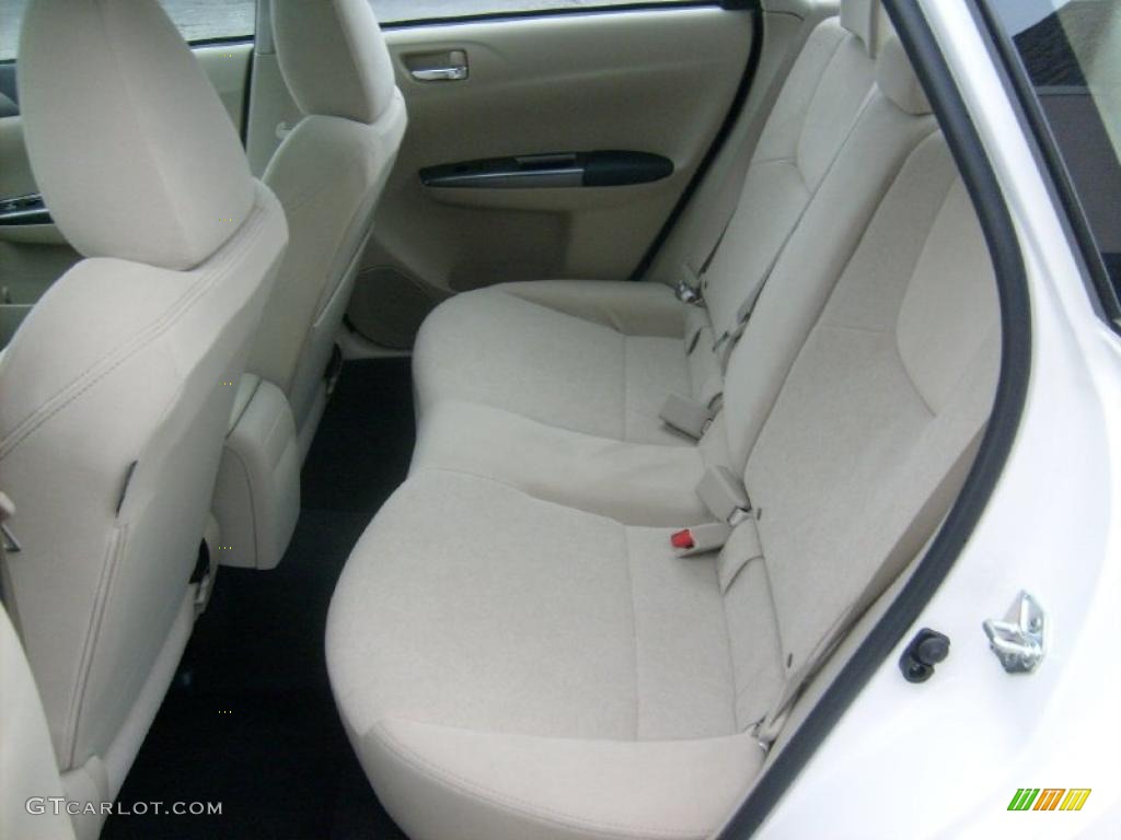2011 Impreza 2.5i Premium Sedan - Satin White Pearl / Ivory photo #6