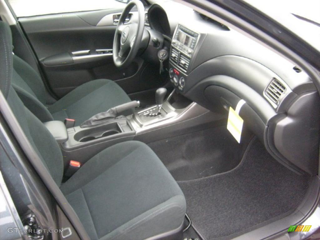 Carbon Black Interior 2011 Subaru Impreza 2.5i Sedan Photo #46866576