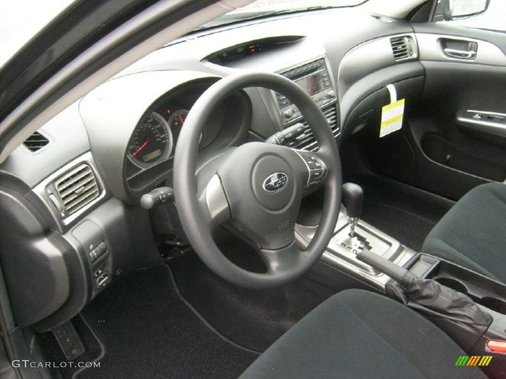 Carbon Black Interior 2011 Subaru Impreza 2.5i Sedan Photo #46866621
