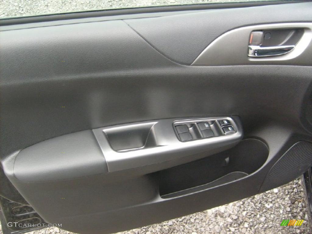 2011 Subaru Impreza 2.5i Sedan Carbon Black Door Panel Photo #46866627