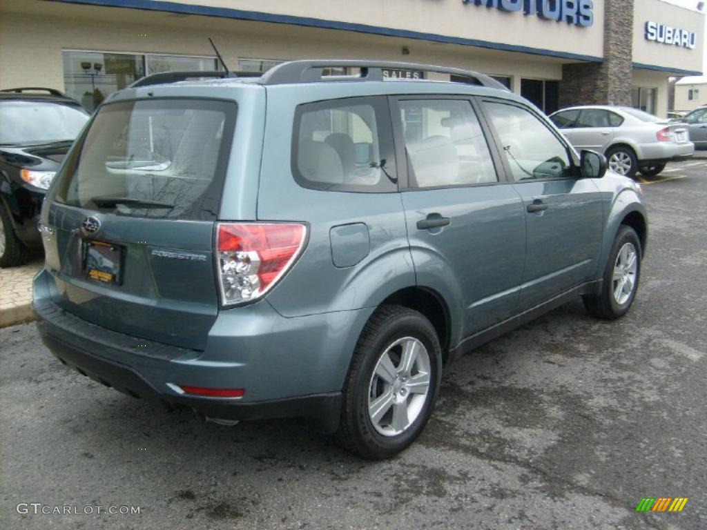 2011 Forester 2.5 X - Sage Green Metallic / Platinum photo #10