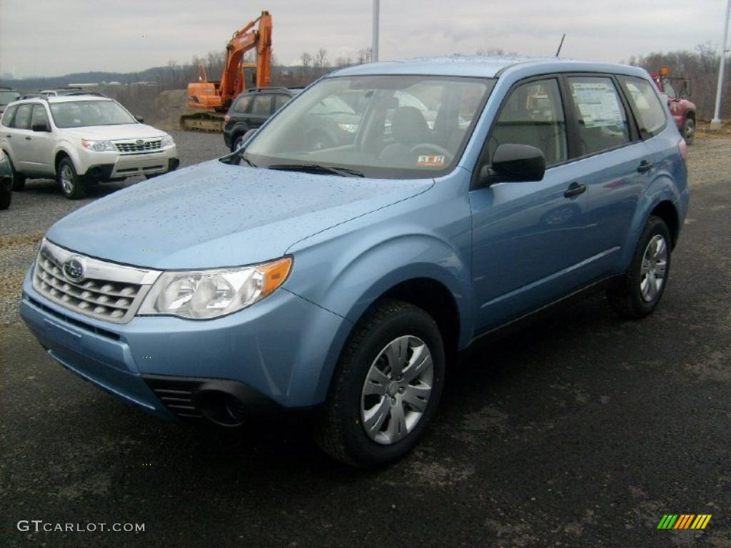 2011 Forester 2.5 X - Sky Blue Metallic / Platinum photo #7