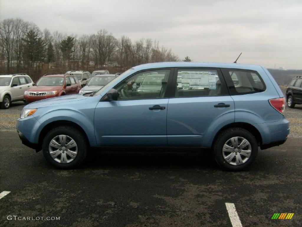 2011 Forester 2.5 X - Sky Blue Metallic / Platinum photo #8