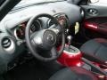 Black/Red w/Red Trim 2011 Nissan Juke SV AWD Interior Color