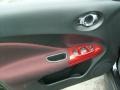 2011 Nissan Juke Black/Red w/Red Trim Interior Door Panel Photo