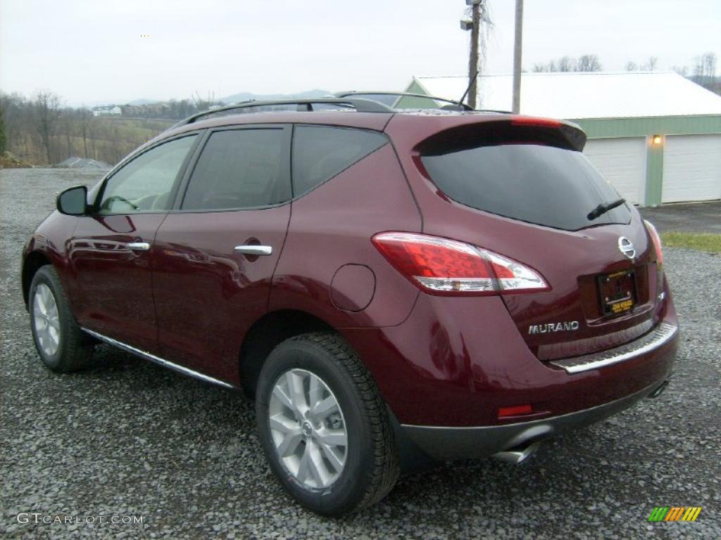 2011 Murano SV AWD - Merlot / Beige photo #7