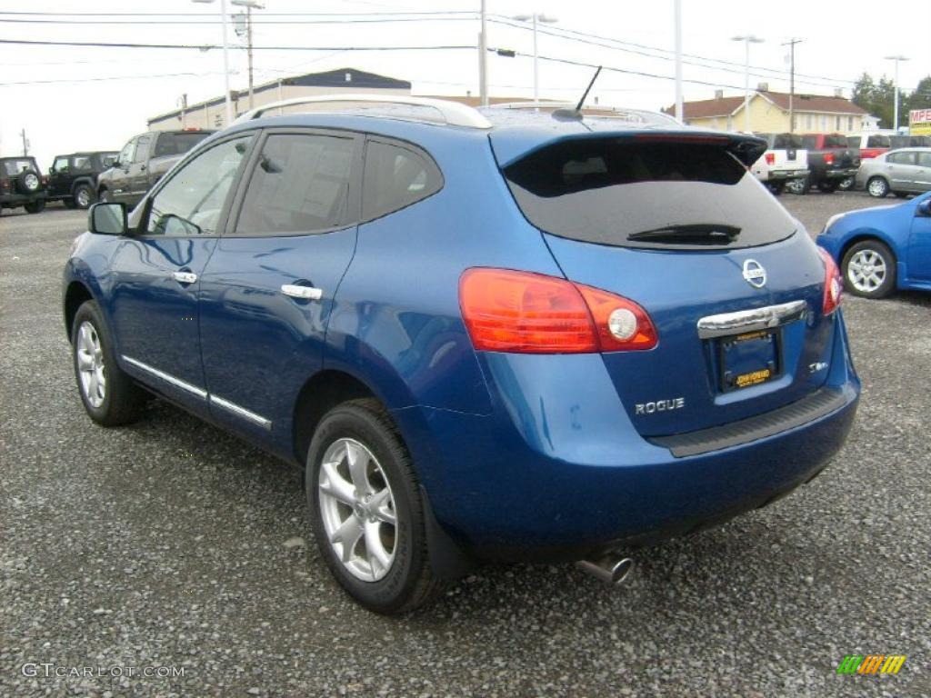 2011 Rogue SV AWD - Indigo Blue Metallic / Black photo #2