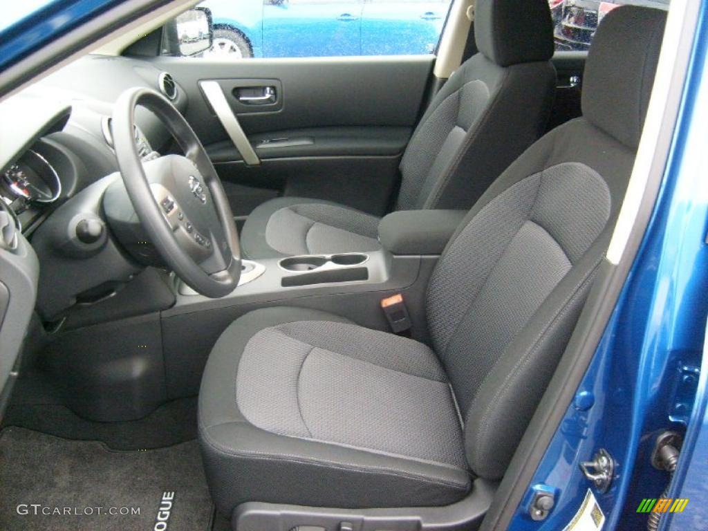 Black Interior 2011 Nissan Rogue SV AWD Photo #46868199