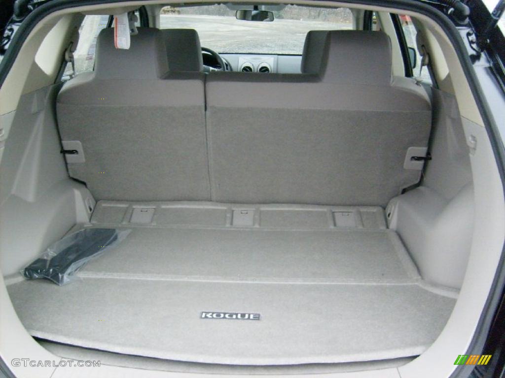 2011 Rogue S AWD - Wicked Black / Gray photo #5