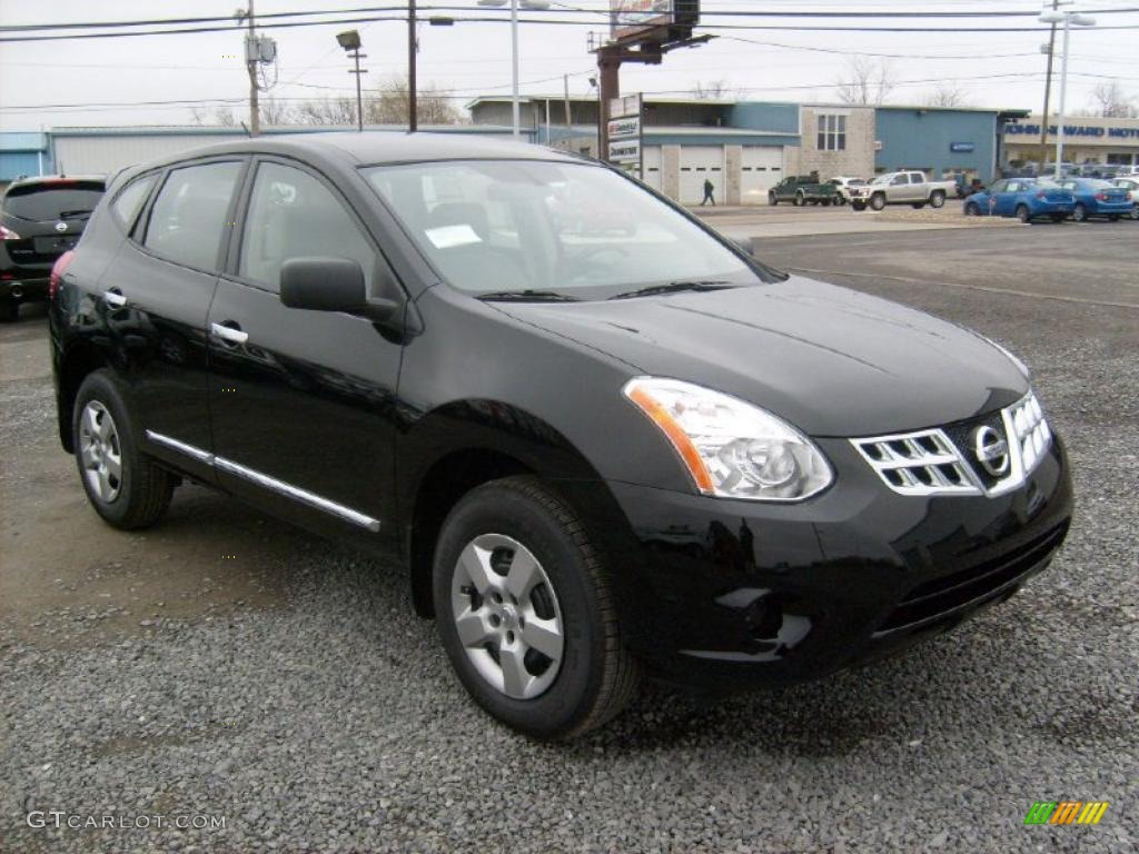 Wicked Black 2011 Nissan Rogue S AWD Exterior Photo #46868283