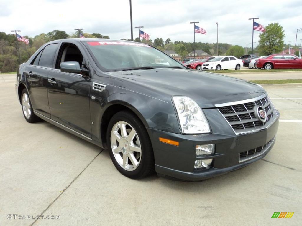 Thunder Gray ChromaFlair 2008 Cadillac STS V8 Exterior Photo #46870418