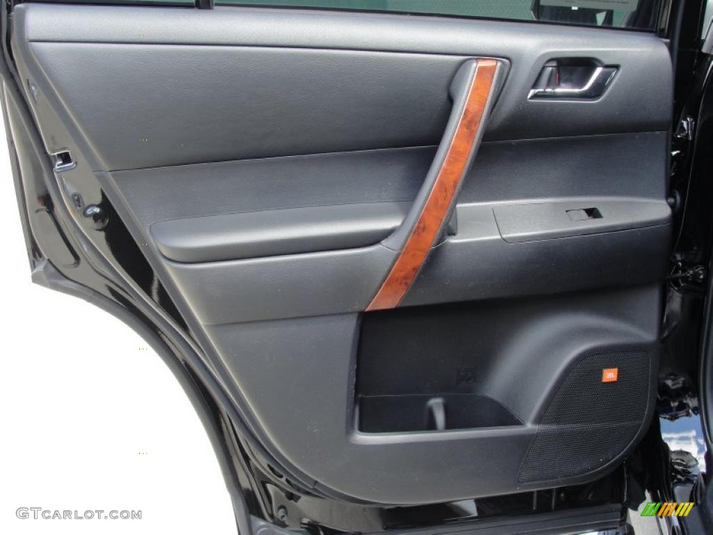 2011 Toyota Highlander Limited Black Door Panel Photo #46870781