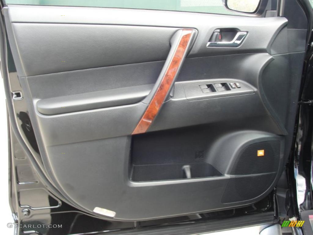 2011 Toyota Highlander Limited Black Door Panel Photo #46870820