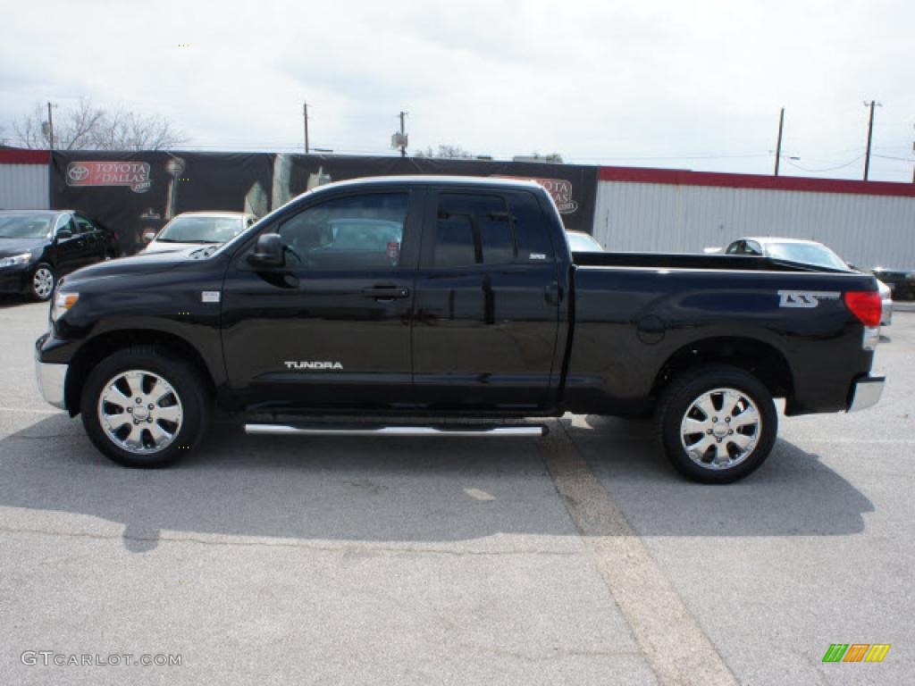 2007 Tundra SR5 TSS Double Cab - Black / Beige photo #2