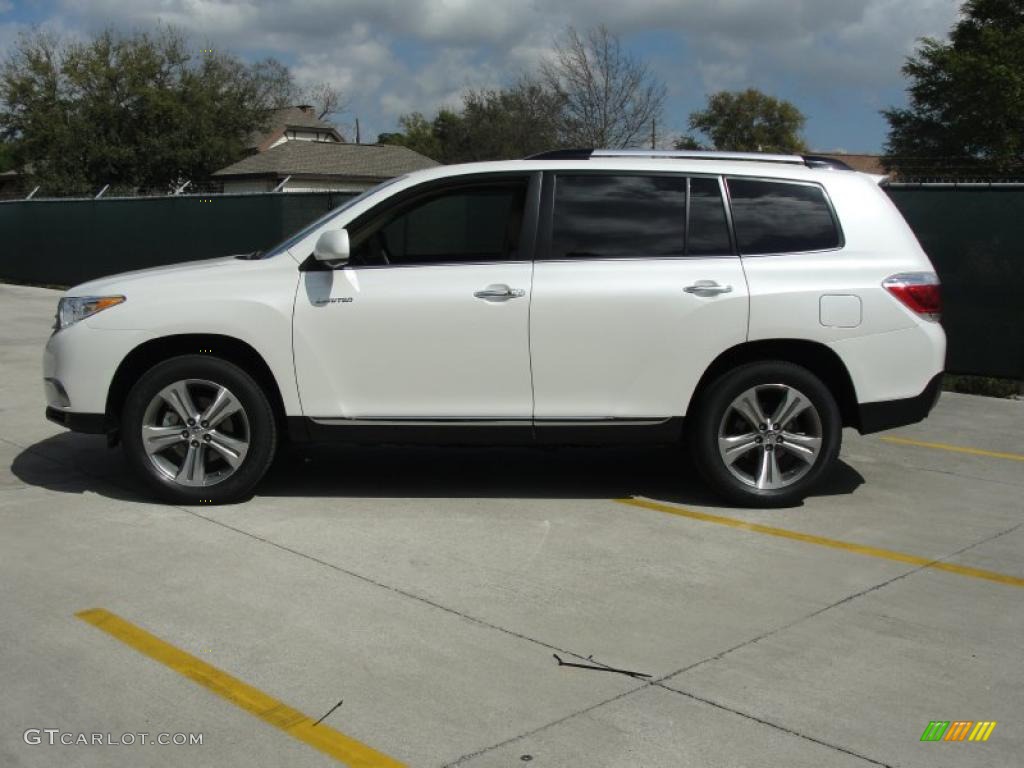 Blizzard White Pearl 2011 Toyota Highlander Limited Exterior Photo #46871174